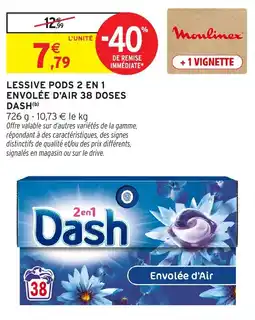 Intermarché Dash Lessive Pods 2 en 1 offre