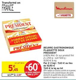 Intermarché Moulinex Président Beurre Gastronomique offre