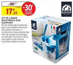 Intermarché ELEPHANT KIT DE LAVAGE MULTIPRATIC DUO offre