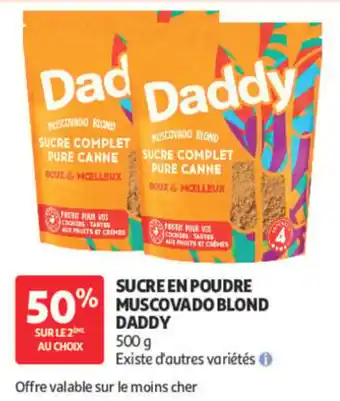 Daddy Sucre en poudre Muscovado blond