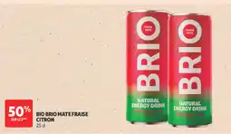 Auchan Brio Mate bio fraise citron offre