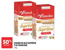 Auchan Francine Farine de blé suprême offre