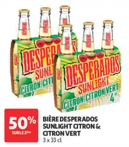 Auchan DESPerados SUNLIGHT CITRON & CITRON VERT offre