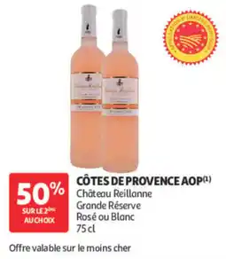 Auchan Château reillanne côtes de provence aop offre