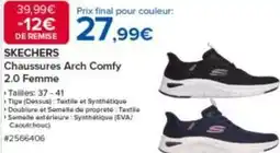 Costco Sketchers - chaussures arch comfy 2.0 femme offre