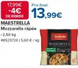 Costco Maestrella - mozzarella râpée offre