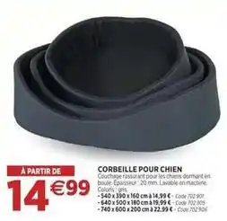 RAGT Jardin & Maison Corbeille pour chien offre