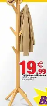Bazarland Porte maneau 8 patères offre