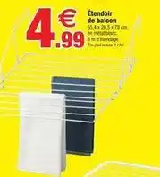 Bazarland Étendoir de balcon offre