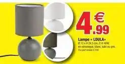 Bazarland Lampe loula offre