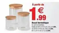Bazarland Bocal hermétique offre
