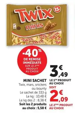 U Express Twix minis offre