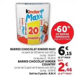 U Express Kinder Maxi offre