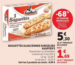 U Express Kauffer's Baguettes Alsaciennes offre