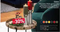 Habitat Colors éclaire l'intérieur avec de bouginoir offre