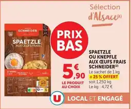 U Express SCHNEIDER SPAETZLE offre