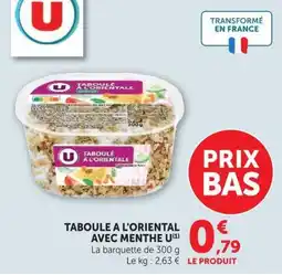 U Express U Taboulé à l'orientale offre