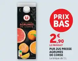 U Express U Pur jus presse agrumes de corse offre