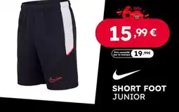 Sport 2000 Short foot junior offre