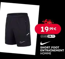 Sport 2000 Short foot entraînement homme offre