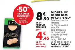 U Express FEYEL Bloc de Foie Gras de Canard offre