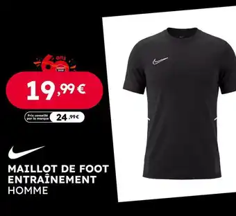 Maillot de foot entraînement homme