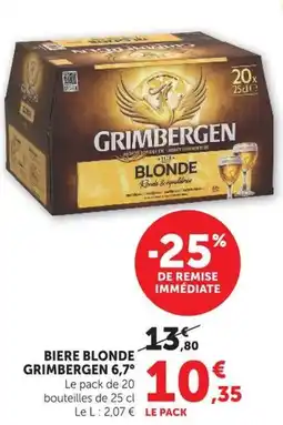 U Express GRIMBERGEN BIÈRE BLONDE offre