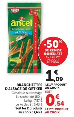 U Express Dr Oetker Ancel Branchettes d'Alsace offre