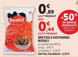 U Express boehli Bretzels moyennes offre