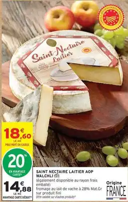 Intermarché Fini - saint nectaire laitier aop offre
