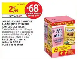 Intermarché Alsa - lot de levure chimique offre