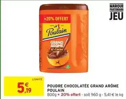 Intermarché Poulain - poudre chocolatée grand arôme offre
