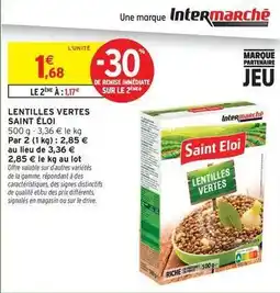 Intermarché Saint eloi - lentilles vertes offre