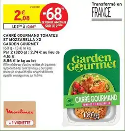 Intermarché Signal - carré gourmand tomates et mozzarella x2 offre
