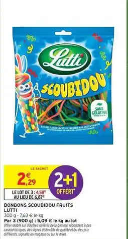 Intermarché Lutti - bonbons scoubidou fruits offre
