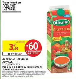 Intermarché Alvalle - gazpacho l'original offre