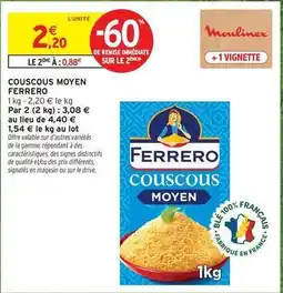 Intermarché Ferrero rocher - couscous moyen offre