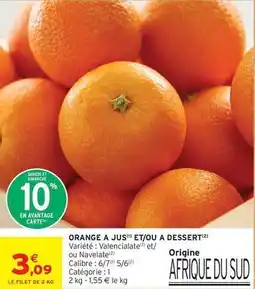 Intermarché Express Orange - a jus et/ou a dessert offre