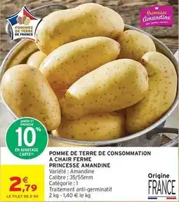 Intermarché Express Princesse amandine - pomme de terre de consommation a chair ferme offre