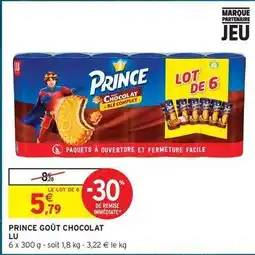 Intermarché Express Lu - prince goût chocolat offre