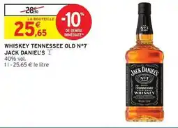 Intermarché Express Jack daniel's - whiskey tennessee old no7 offre