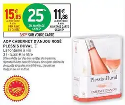 Intermarché Express Signal - aop cabernet d'anjou rosé offre