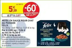 Intermarché Express Felix - pâtée en sauce pour chat au poisson offre