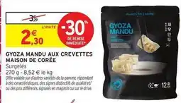 Intermarché Express Signal - gyoza mandu aux crevettes maison de corée offre