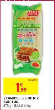 Intermarché Express Vermicelles de riz bun tuoi offre