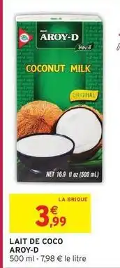 Intermarché Express Lait de coco offre