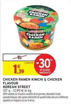 Intermarché Express Signal - chicken ramen kimchi & chicken flavour offre