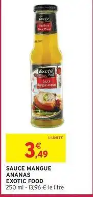 Intermarché Express Sauce mangue ananas offre