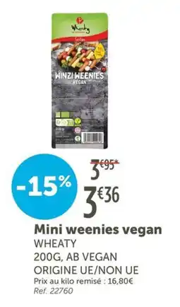 L'Eau Vive WHEATY Mini weenies vegan offre
