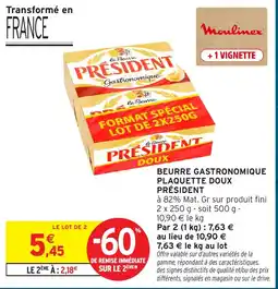 Intermarché Express Président Beurre Gastronomique offre